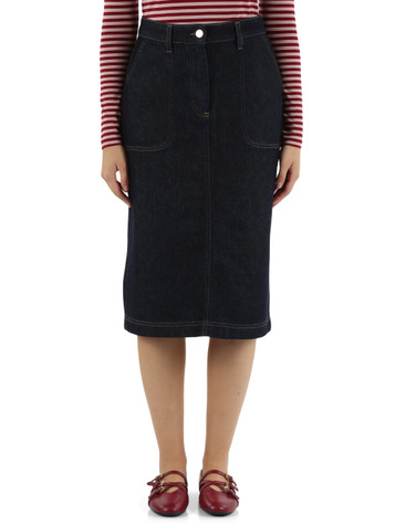 BLU | Gonna longuette in denim