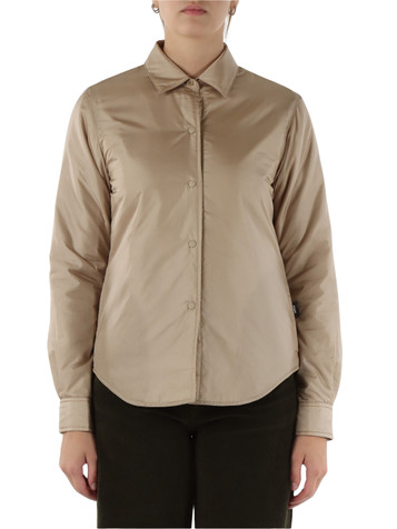 BEIGE | Overshirt GLUE in tessuto tecnico con imbottitura Thermore