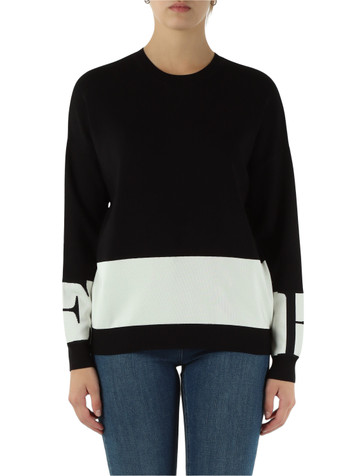 NERO | Maglia girocollo in misto viscosa NERO | Maglia girocollo in misto viscosa