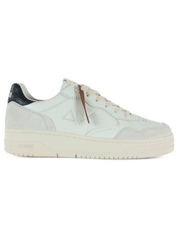 BIANCO | Sneakers in pelle BIG BASKET Gold Edition