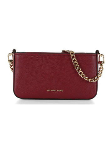 ROSSO SCURO | Borsa a tracolla in pelle martellata BRYANT Small