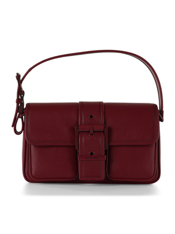 ROSSO SCURO | Borsa a spalla in pelle COLBY Medium