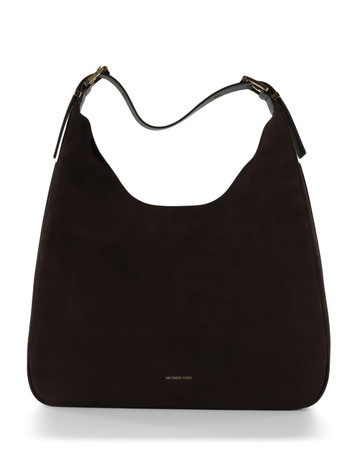 MARRONE | Borsa hobo in nabuk NOLITA Large
