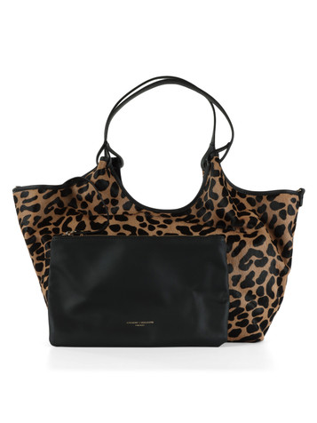 NERO | Borsa a spalla DUA Large effetto cavallino NERO | Borsa a spalla DUA Large effetto cavallino