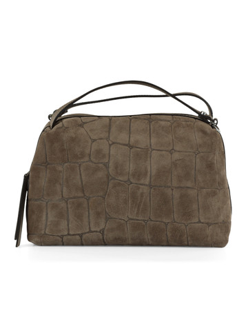 TORTORA | Borsa a mano ALIFA in suede motivo cocco TORTORA | Borsa a mano ALIFA in suede motivo cocco