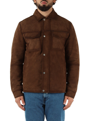 MARRONE | Giacca in suede QICY
