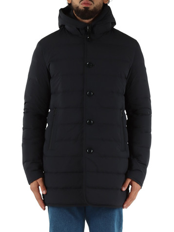 BLU SCURO | Piumino LOFT HOODY in tessuto tecnico superlight