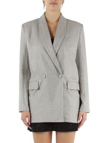 GRIGIO | Giacca DELEDDA con strass