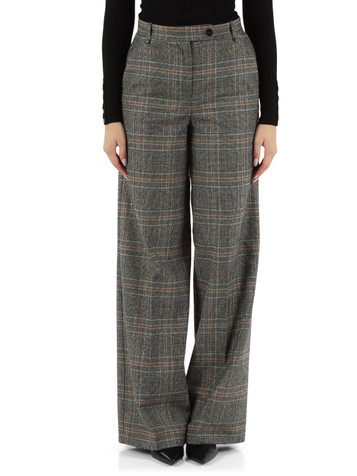 NERO | Pantalone gamba larga BLANCA in misto lana