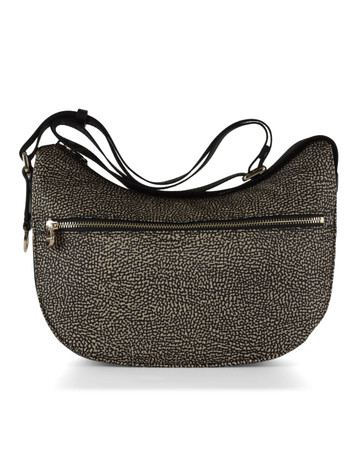 BEIGE | Borsa hobo Eco Line Luna Small in tessuto OP