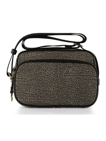 BEIGE | Borsa a tracolla Eco Line in tessuto OP e pelle