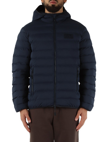 BLU SCURO | Giubbotto trapuntato regular fit con imbottitura Thermore