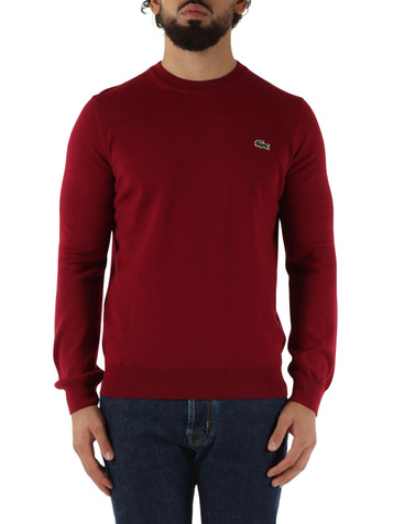 BORDEAUX | Maglia girocollo regular fit in misto lana BORDEAUX | Maglia girocollo regular fit in misto lana