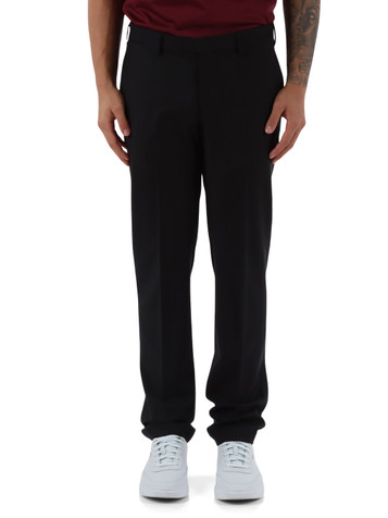 NERO | Pantaloni regular fit in misto lana