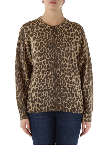 BEIGE | Maglia girocollo in misto lana e alpaca