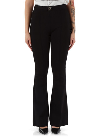 NERO | Pantalone svasato in fondo in misto viscosa NERO | Pantalone svasato in fondo in misto viscosa