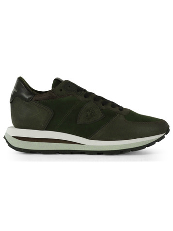 VERDE SCURO | Sneakers in pelle TROPEZ HAUTE LOW