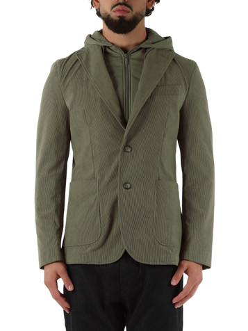 VERDE | Giacca Performace Slim Fit in velluto a costine VERDE | Giacca Performace Slim Fit in velluto a costine