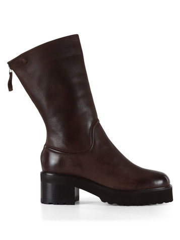 MARRONE | Stivali in pelle J-482