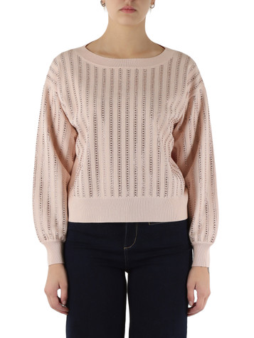 ROSA | Maglia in misto viscosa con dettagli decorativi