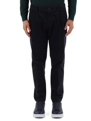 BLU SCURO | Pantalone BERLINO Jogger fit in velluto a costine