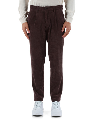 MARRONE | Pantalone BERLINO Jogger fit in velluto a coste MARRONE | Pantalone BERLINO Jogger fit in velluto a coste