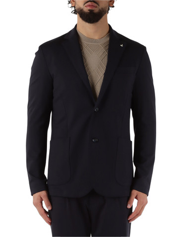 BLU SCURO | Giacca ALAN in misto rayon