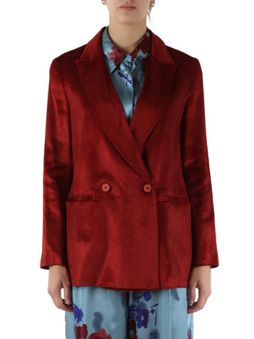 RUGGINE | Giacca doppiopetto in velluto a coste