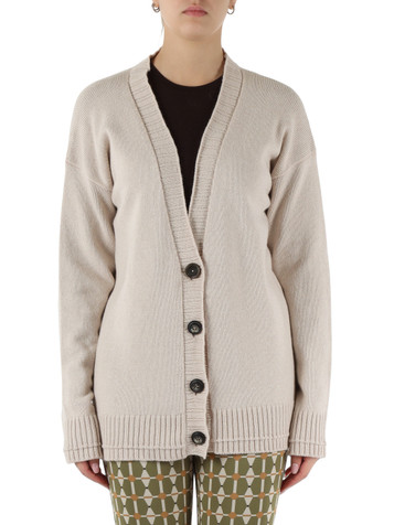 BEIGE | Cardigan CASHMERE MERINOS