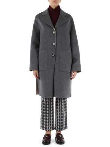 GRIGIO | Cappotto reversibile DOUBLE WOOL