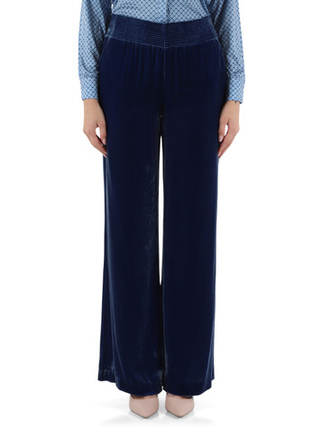 BLUETTE | Pantalone FLUID VELVET in viscosa e seta