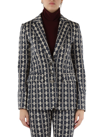 GRIGIO | Giacca regular fit GEOMETRIC JACQUARD