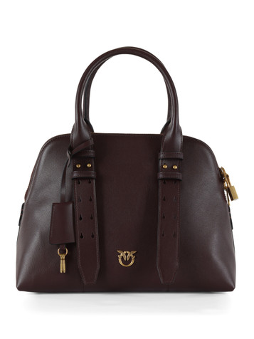 MERLOT | Borsa a mano in pelle BOWLING MEDIUM