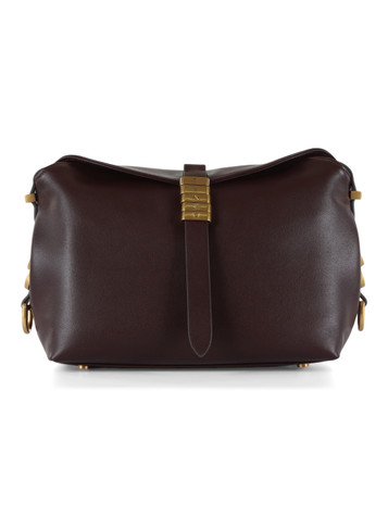 MERLOT | Borsa in pelle SADDLE BAGUETTE MINI