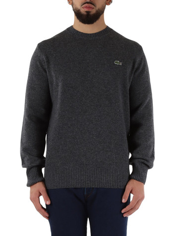 GRIGIO | Maglia girocollo classic fit in lana