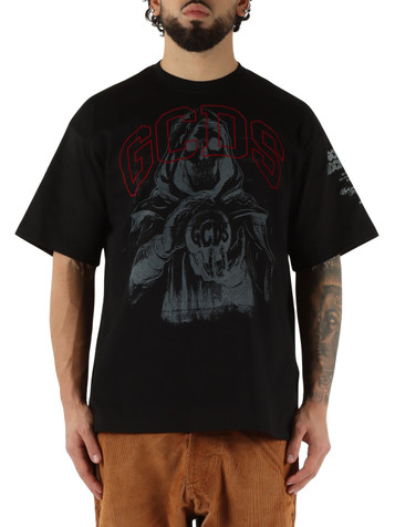 NERO | T-shirt in cotone GOTHIC PRINTED
