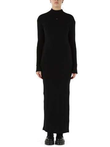 NERO | Abito lungo a coste in misto viscosa NERO | Abito lungo a coste in misto viscosa