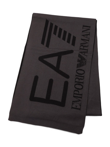 GRIGIO | Sciarpa Visibility con logo jacquard