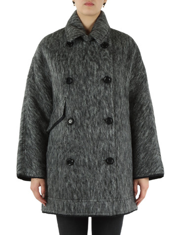 GRIGIO | Cappotto oversize 9318 in misto lana