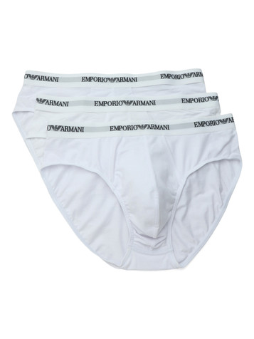 BIANCO | Il set comprende tre paia di slip in cottone stretch