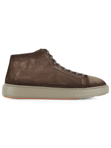 TORTORA | Sneakers alte in suede con logo impresso