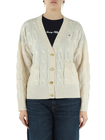 PANNA | Cardigan a trecce in lana
