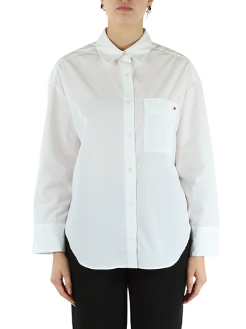 BIANCO | Camicia modern fit in popeline