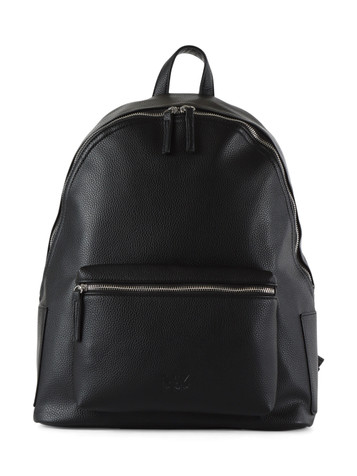 NERO | Zaino effetto martellato con logo impresso