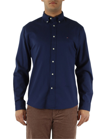 BLU | Camicia TH Flex regular fit in flanella di cotone