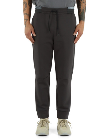 GRIGIO SCURO | Pantaloni sportivi in misto cotone con scritta logo