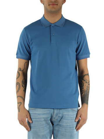 BLU CHIARO | Polo slim fit in misto cotone