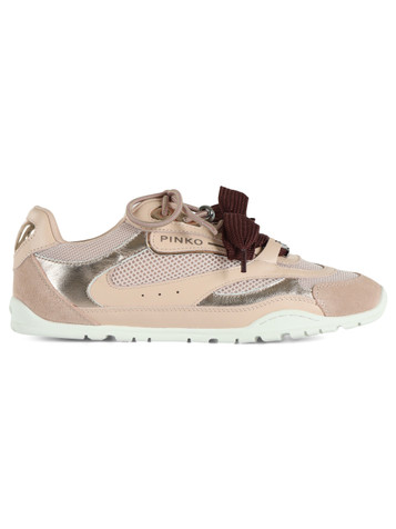 ROSA CHIARO | Sneakers in pelle e tessuto YULIA 01