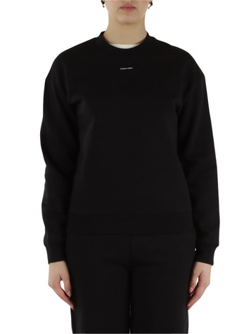 NERO | Felpa in misto cotone con scritta logo