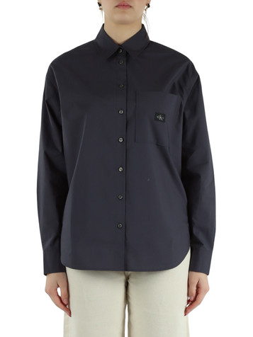 BLU | Camicia relaxed fit in popeline di cotone